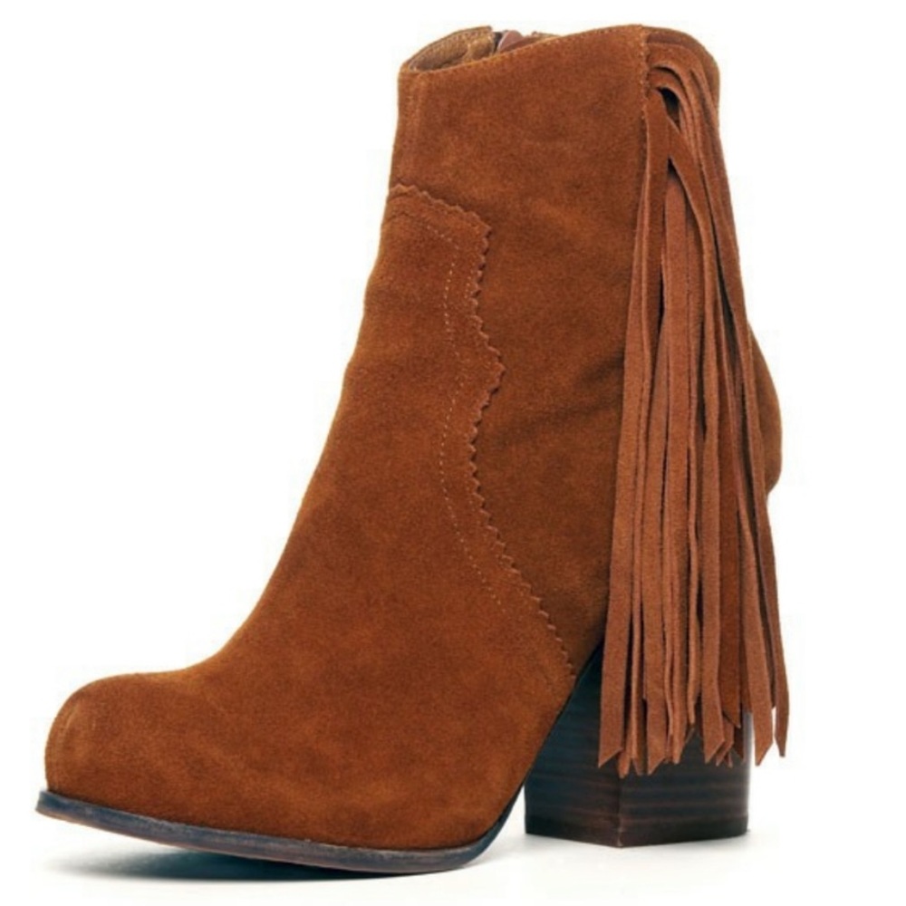 Jeffrey Campbell Prance Fringe Suede Bootie - Picture 2 of 10